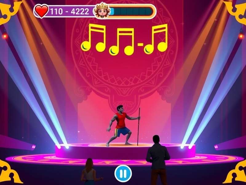 Taal Trail event with players competing on stage