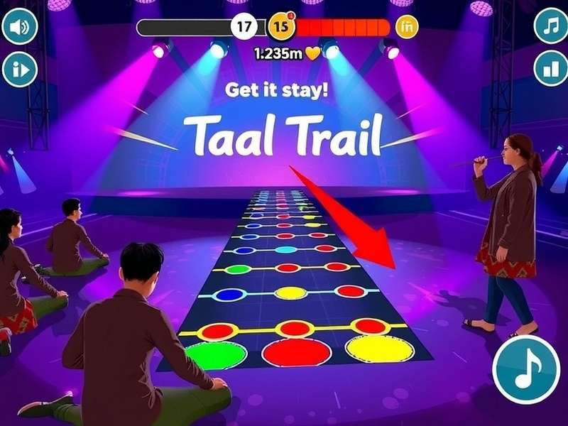 Taal Trail gameplay showing note tapping mechanics